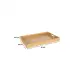 Vassoio Bamboo 46x30 cm Naturale - Portata e Servizio