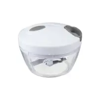 Mini Tritatutto Manuale Gris 5FIVE Polistirene e lame in Acciaio Inox