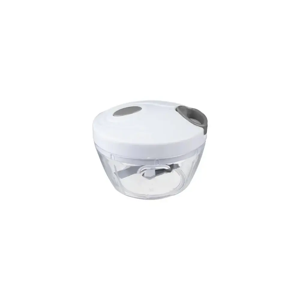 Mini Tritatutto Manuale Gris 5FIVE Polistirene e lame in Acciaio Inox