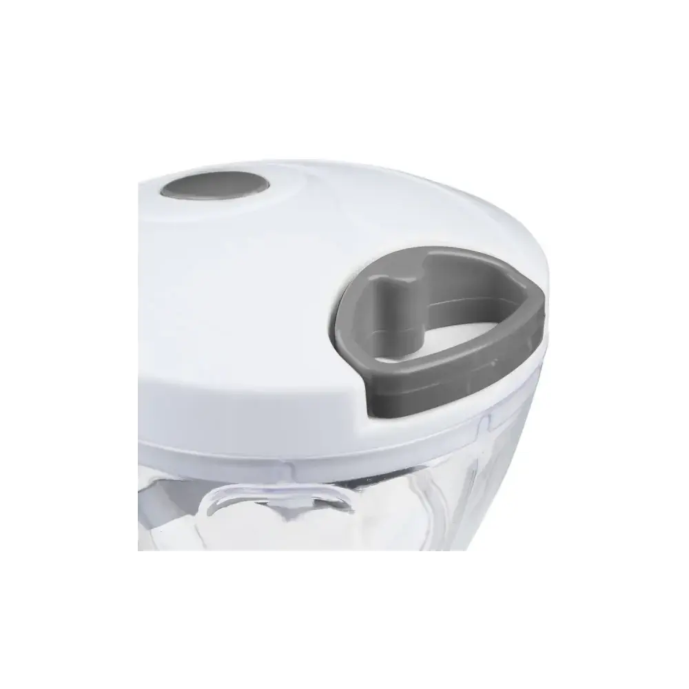 Mini Tritatutto Manuale Gris 5FIVE Polistirene e lame in Acciaio Inox