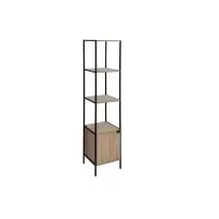 5FIVE Scaffale Aliaj 35x35x176 cm Effetto Rovere Naturale