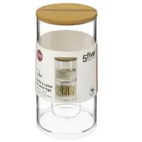 Barattolo Per Cotton Fioc 174862 Tappo Bamboo 5FIVE - 5FIVE