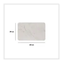 Lea Tappeto in Diatomite 39x60 cm Bianco – Asciugatura Rapida