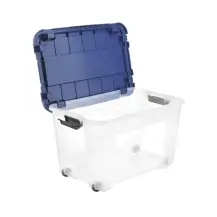 Tontarelli Box 4Up 60Lt Trasparente con Ruote