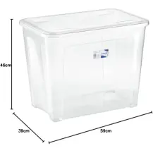 TONTARELLI Box Contenitore Trasparente 67 L