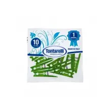 Tontarelli Mollette per Bucato 10 pezzi in plastica resistente