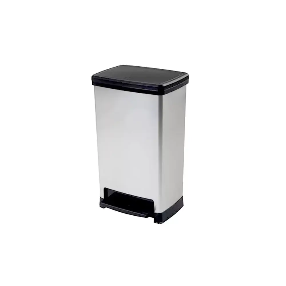 TONTARELLI Pattumiera a Pedale Moda Elite 50L – Argento