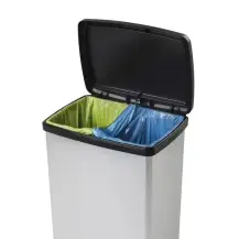 TONTARELLI Pattumiera a Pedale Moda Elite 50L – Argento