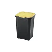 Pattumiera Tontarelli 44L plastica gialla – 38,5x34,5x54,5 cm