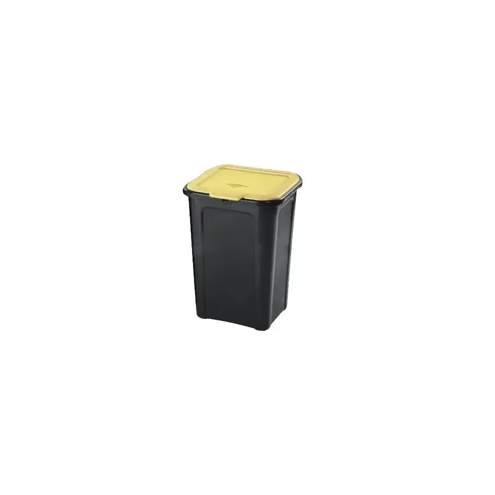 Pattumiera Tontarelli 44L plastica gialla – 38,5x34,5x54,5 cm