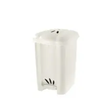 Tontarelli Carolina 30L pattumiera plastica panna