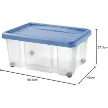 Tontarelli Puzzlebox Contenitore 60x40 cm 43 L Coperchio a Scatto