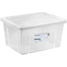 Tontarelli Scatola Impilabile 29L Trasparente – 47x36x24,5 cm