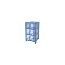 Cassettiera Tontarelli Bamb&ugrave; 3 Cassetti Celeste 36x34x60 cm