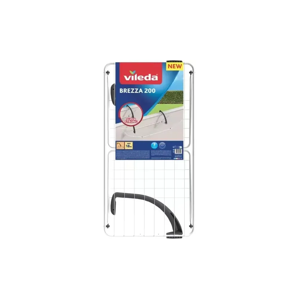 Vileda Brezza 200 - Stendibiancheria da Balcone con 18 metri di…