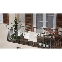 Colombo Stendibiancheria Balcone 18 – Acciaio e Plastica