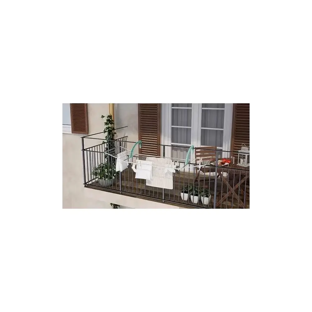 Colombo Stendibiancheria Balcone 18 – Acciaio e Plastica