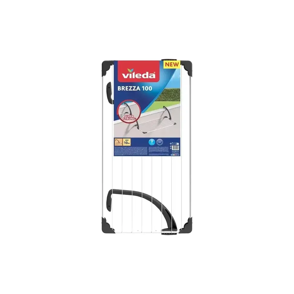 Vileda Brezza 100 Stendibiancheria Balcone con Bracci Regolabili