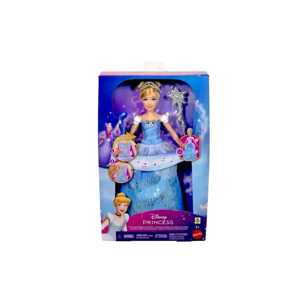 Mattel Disney Princess Cenerentola – Abito Luminoso, 3+ anni