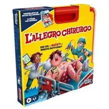 Hasbro L'Allegro Chirurgo G0951 – gioco da tavolo portatile 12 pezzi