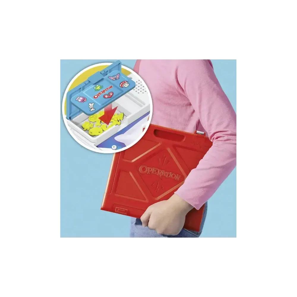 Hasbro L'Allegro Chirurgo G0951 – gioco da tavolo portatile 12 pezzi