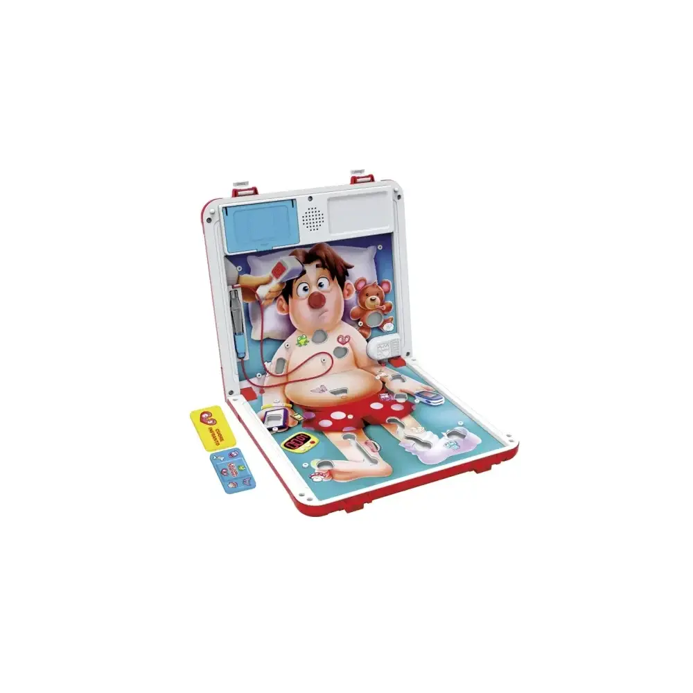 Hasbro L'Allegro Chirurgo G0951 – gioco da tavolo portatile 12 pezzi