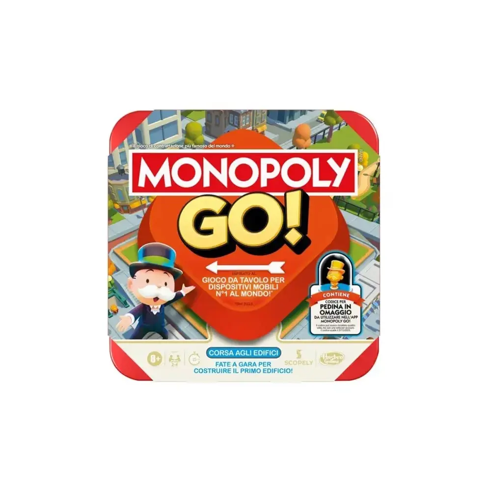 Monopoly Go Hasbro – Gioco da tavolo 15 minuti, età 8+