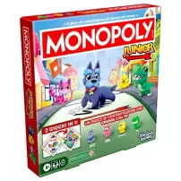 Monopoly Junior 2In1 Hasbro – Tabellone reversibile per 4+ anni