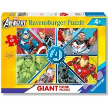 Ravensburger Avengers Maxipuzzle 60 pezzi – 70x50 cm per 4+ anni