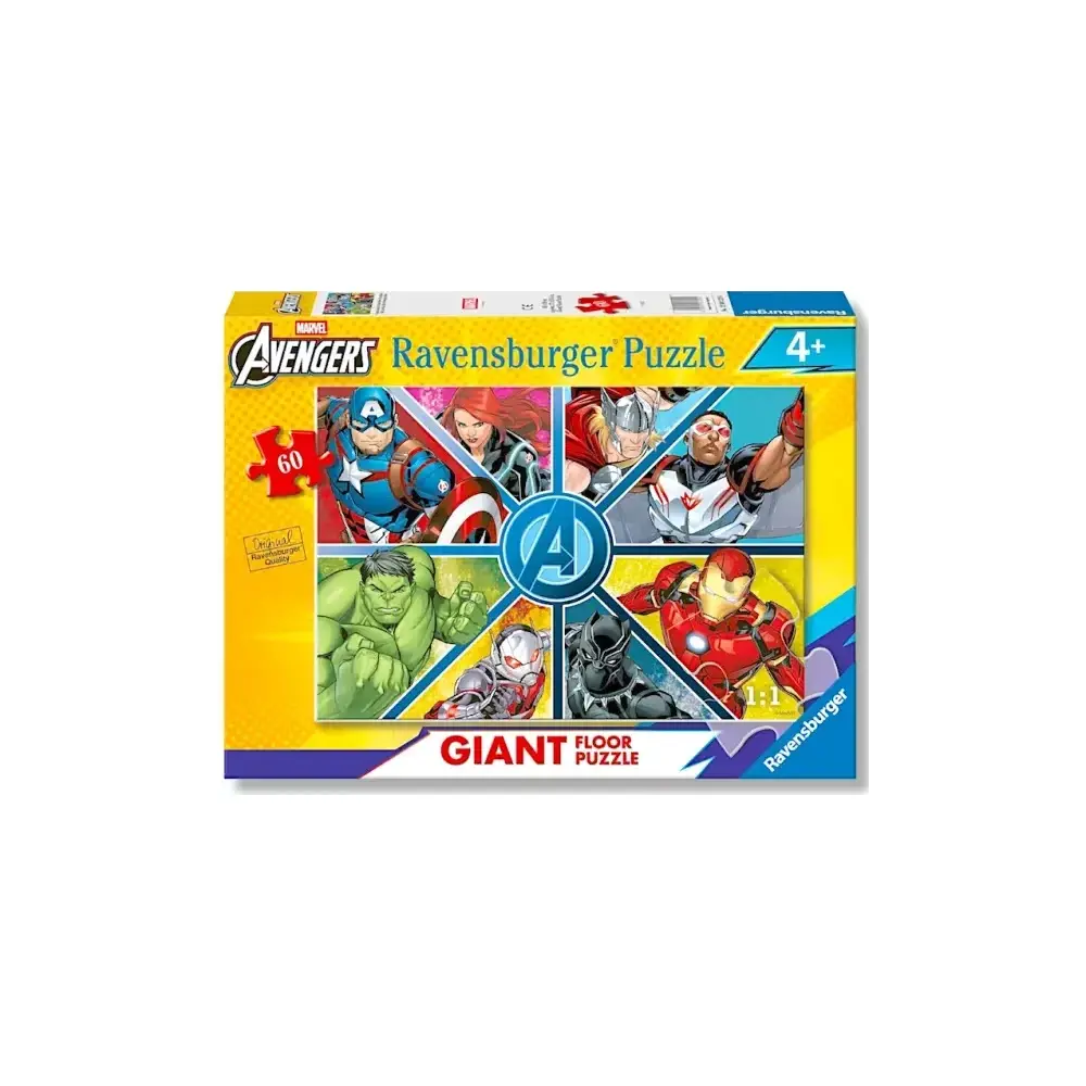 Ravensburger Avengers Maxipuzzle 60 pezzi – 70x50 cm per 4+ anni