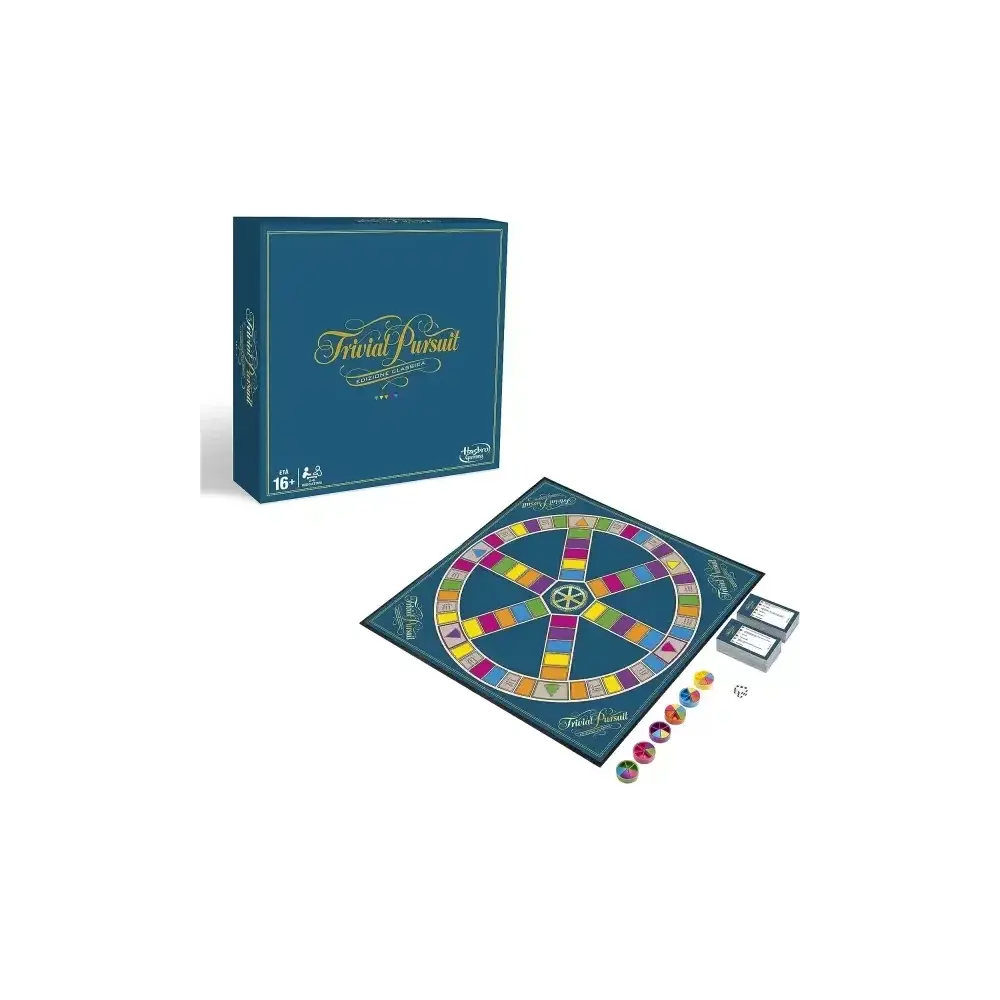 Trivial Pursuit Classic Edition Hasbro – 400 carte, 6 pedine…