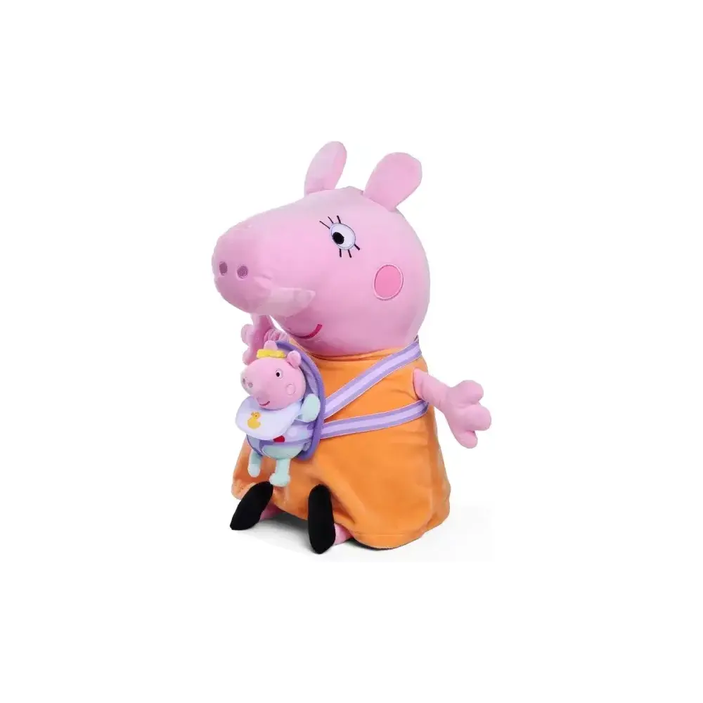 Simba Toys Peppa Pig Peluche Mamma Pig 33 cm Morbido e Sicuro 0+ mesi