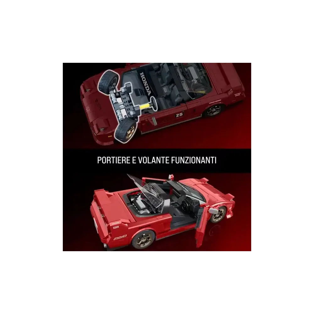 Mattel Brick Shop Hot Wheels '90 Acura NSX 876 pezzi – scala 1:16