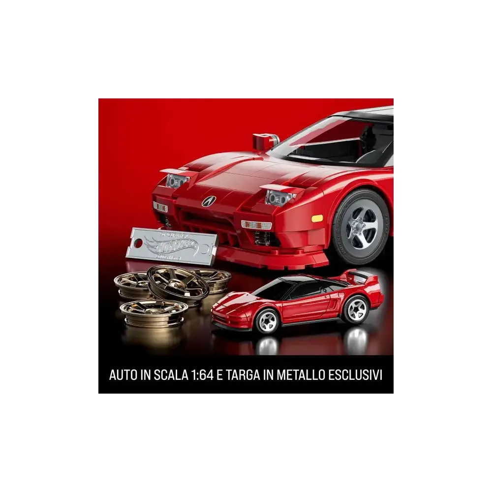 Mattel Brick Shop Hot Wheels '90 Acura NSX 876 pezzi – scala 1:16