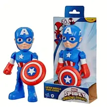 Hasbro Spidey G2462 Capitan America Supersized 9" con scudo