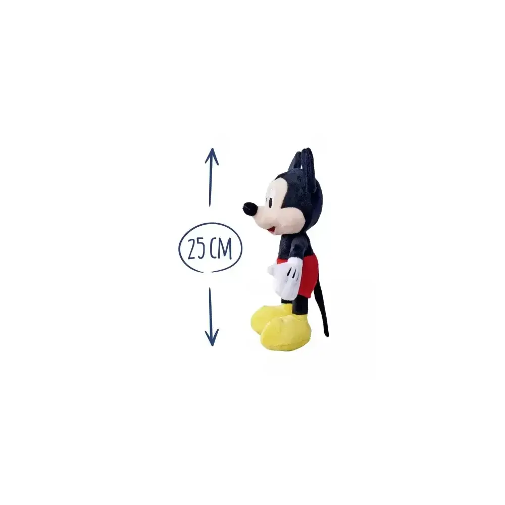 Disney Mickey Mouse Peluche 25 cm Morbido – Giocattolo per bambini