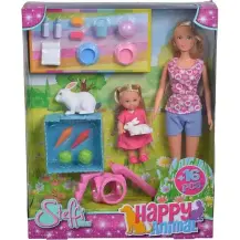 Steffi 105732156 Coppia Bambole con Animali Simba Toys 4-7 Anni