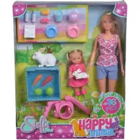 Steffi 105732156 Coppia Bambole con Animali Simba Toys 4-7 Anni