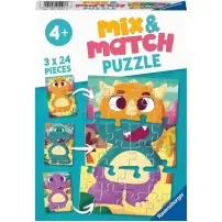 Ravensburger Puzzle 05197 Mix Match Dinosauri 72 pezzi