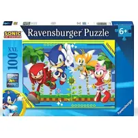 Ravensburger Sonic Puzzle 100 pezzi – Extra Large 49×36 cm, 6+ anni