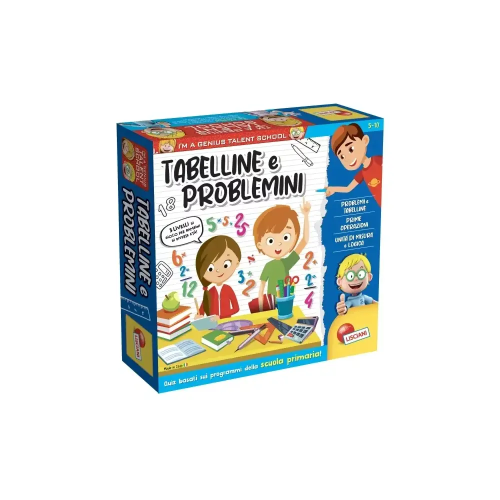 Lisciani Piccolo Genio Tabelline e Problemini - Gioco Percorso