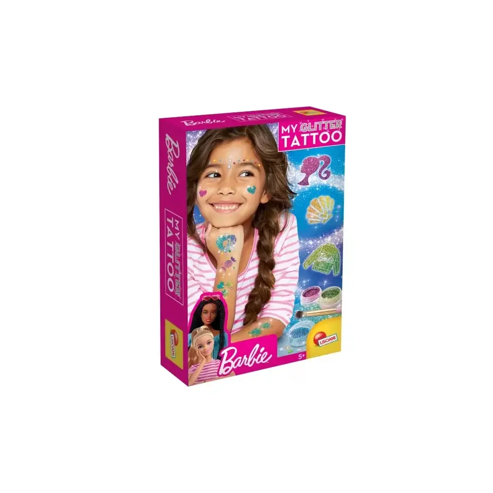 Barbie, My Glitter Tattoo, Kit Creativo, Tatuaggi Bambini, Giochi…