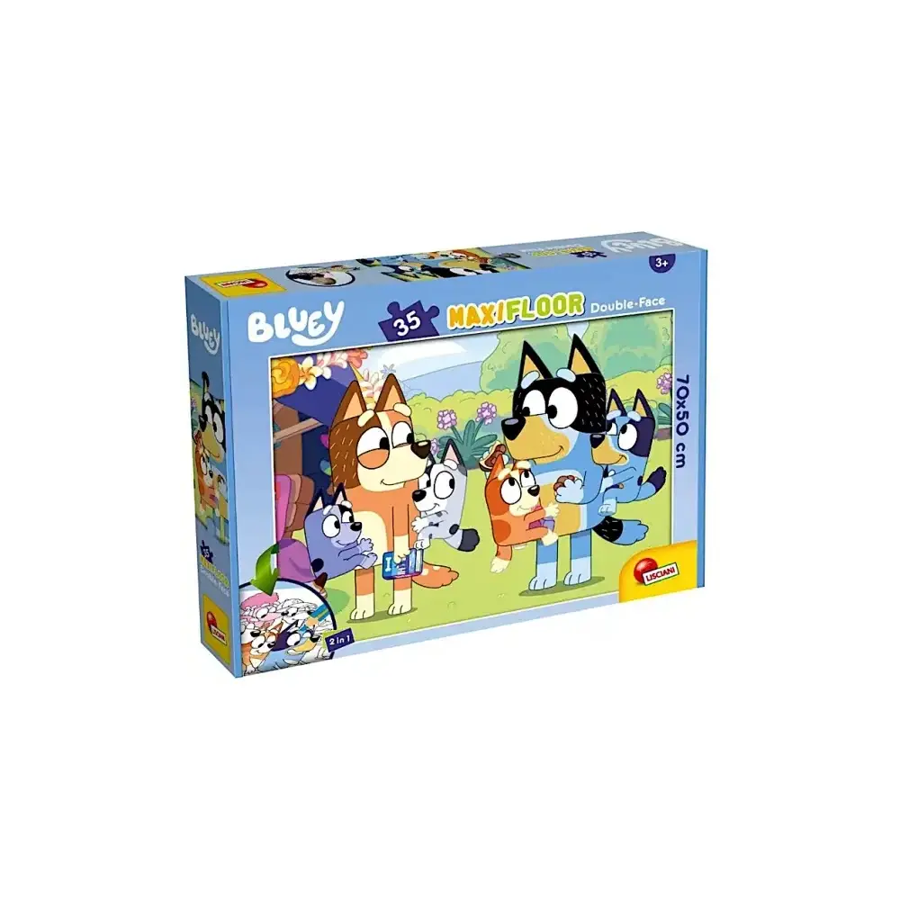 Bluey Maxipuzzle 35 pezzi double-face Lisciani Giochi