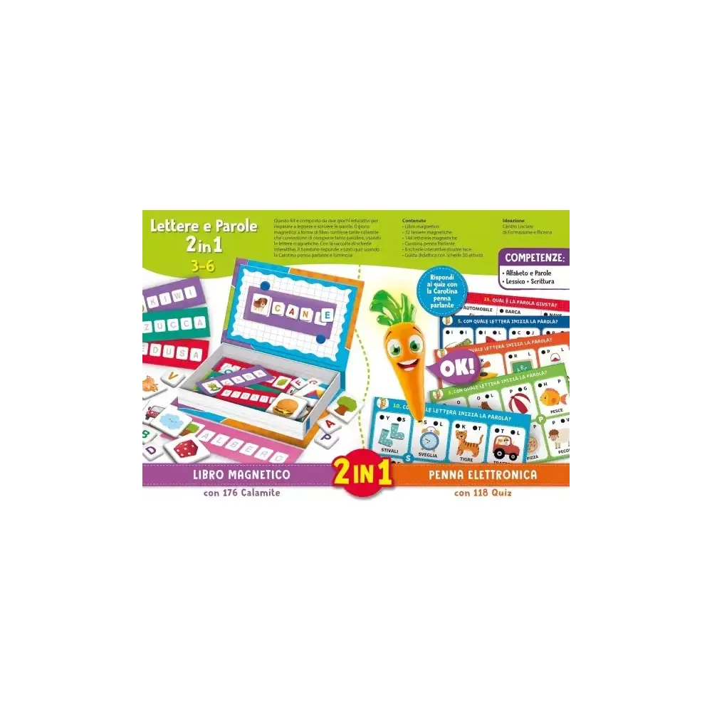 Carotina Lettere e Parole 2in1 Lisciani Giochi | Dai 4 anni