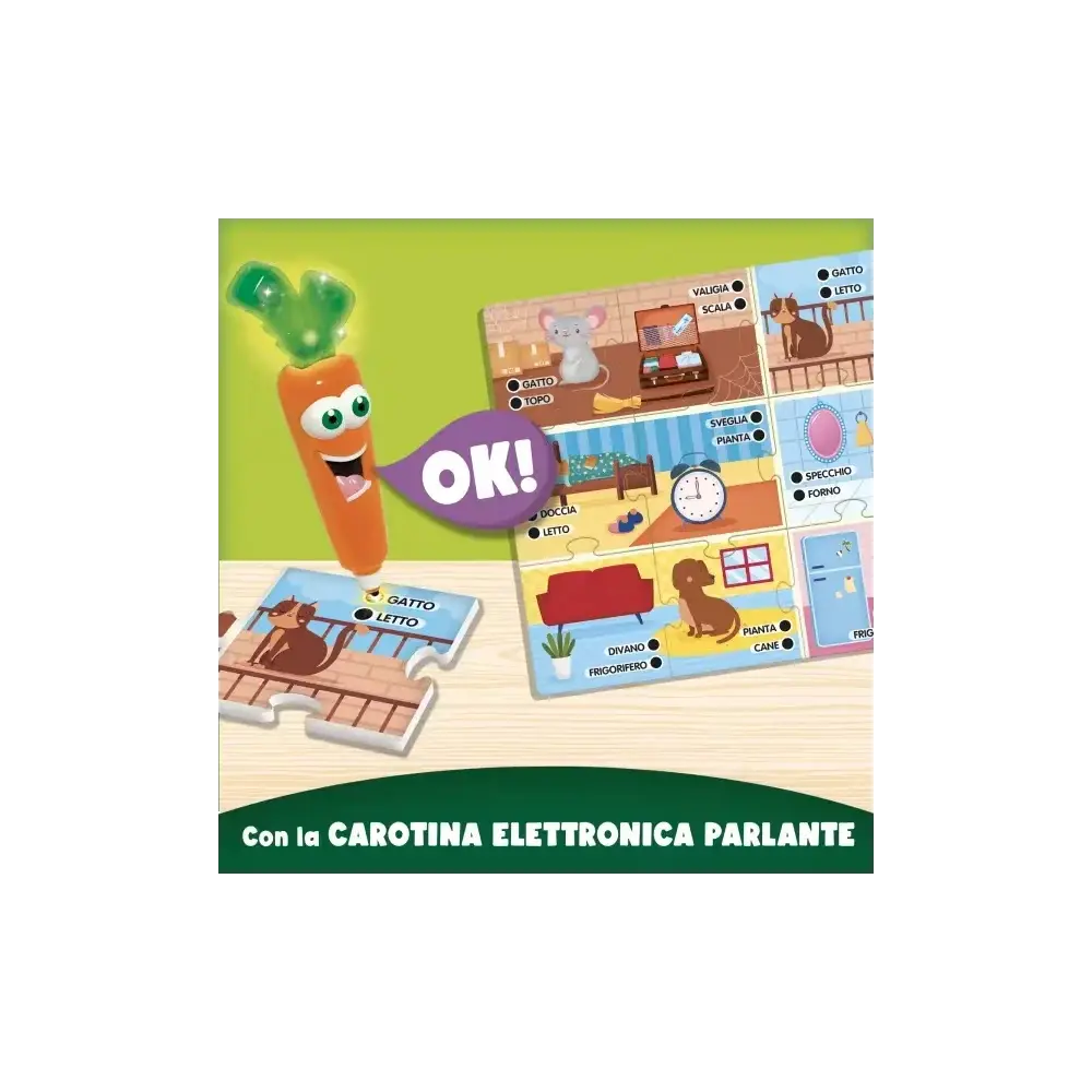 Carotina Alfabeto Interattivo con Penna Parlante Luminosa