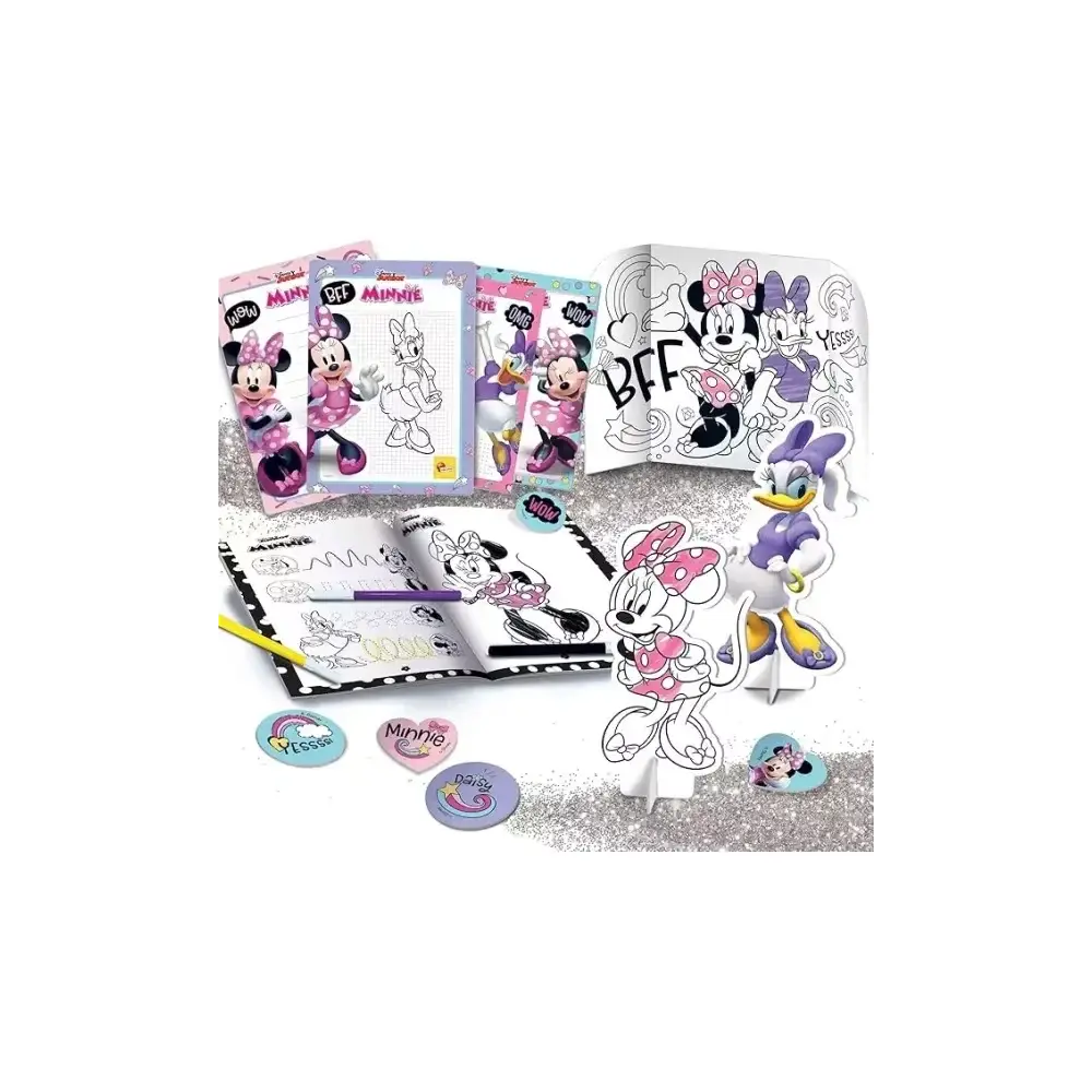 Lisciani Minnie Zainetto Coloring e Drawing School - 4 Lavagnette