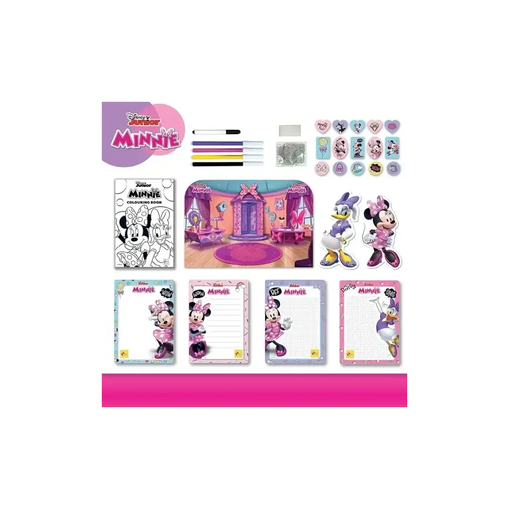 Lisciani Minnie Zainetto Coloring e Drawing School - 4 Lavagnette