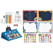 Paw Patrol Backpack Super Kit Creativo Per Disegnare, Stickers…