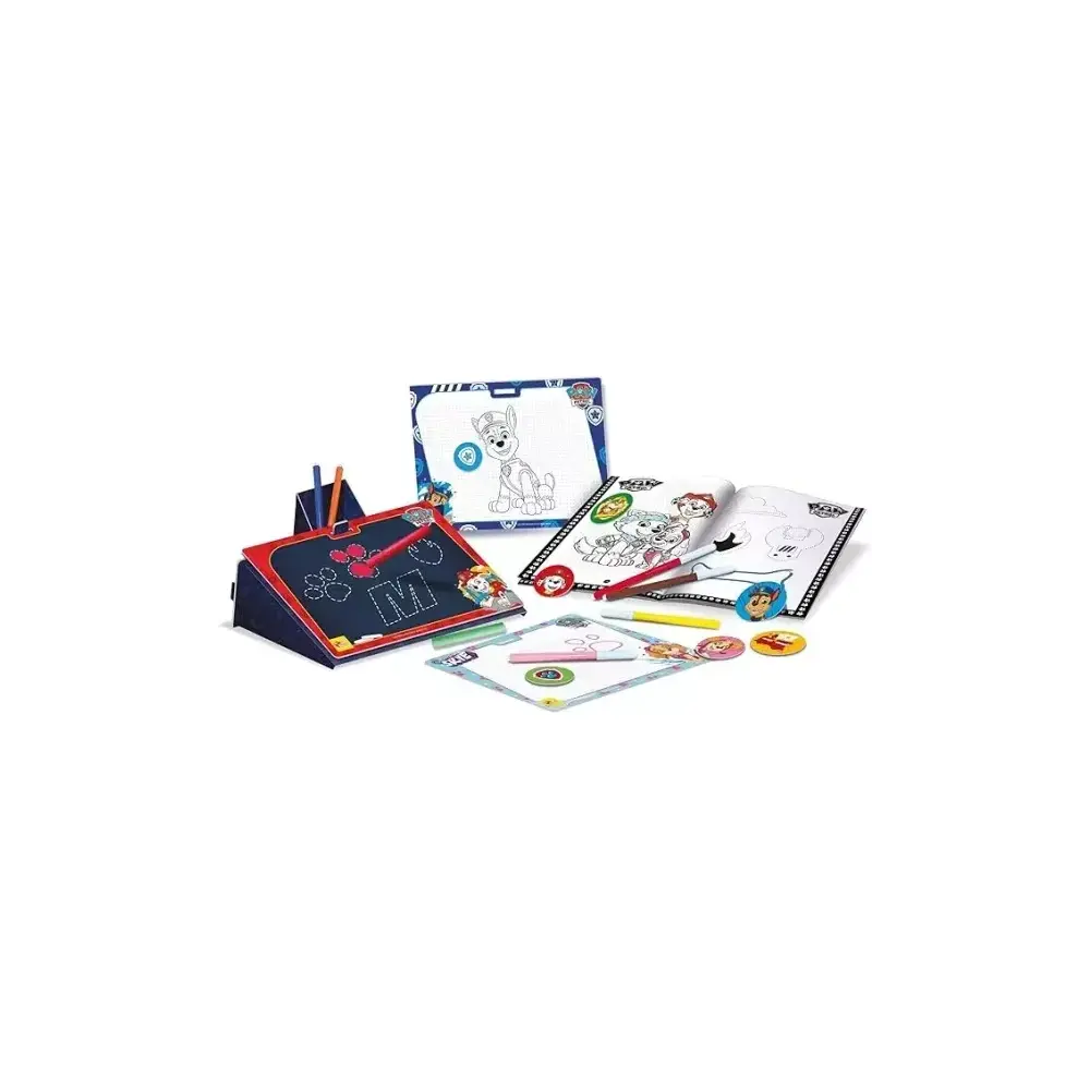 Paw Patrol Backpack Super Kit Creativo Per Disegnare, Stickers…