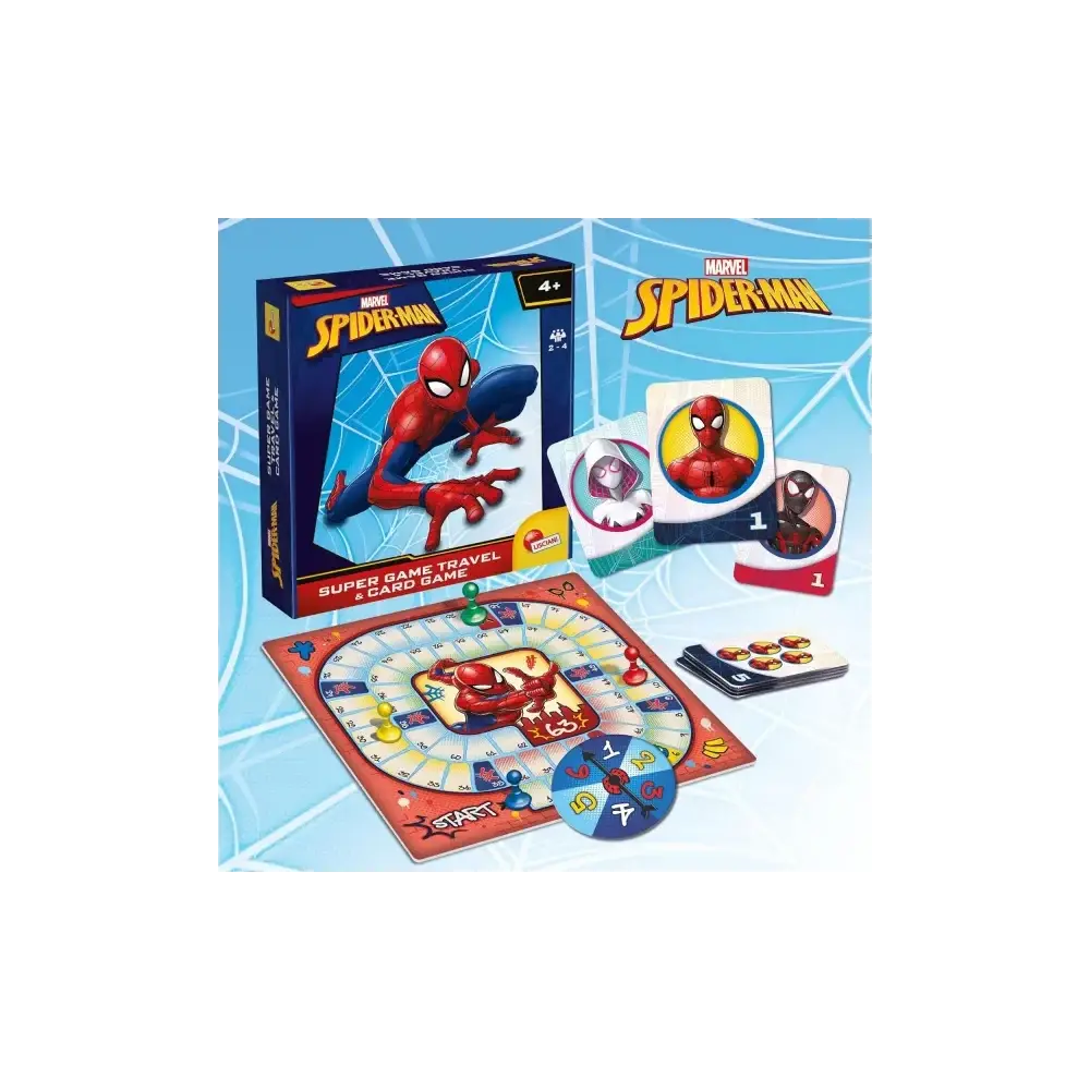 Lisciani Giochi Spider-Man Super Game Travel & Card Game 20 Carte